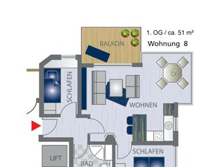 Apartamento de vacaciones Großenbrode Características 12