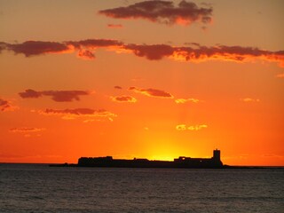 Bei Sonnenuntergang am Coto San Jose Fruehlingsequinox