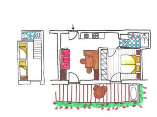 Vakantieappartement Steinegg Grondplan 21