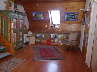 Area for children in the living room to play games