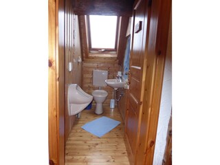 Toilet on the upper floor