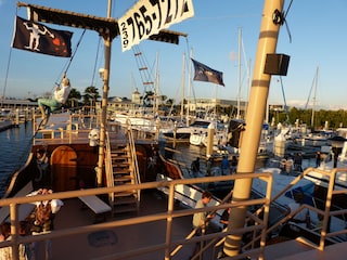 Fahrt auf dem Piratenschiff