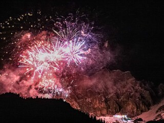 Mountain fireworks View from the house to the Nordkette