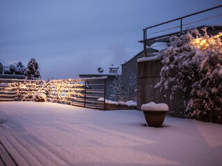 Terrasse im Winter