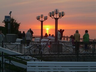 Kühungsborn Sonnenuntergang an der Seebrücke