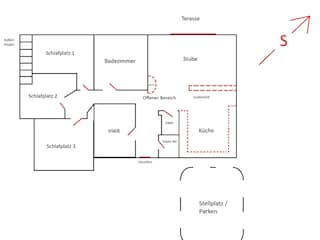Grundriss der Ferienwohnung