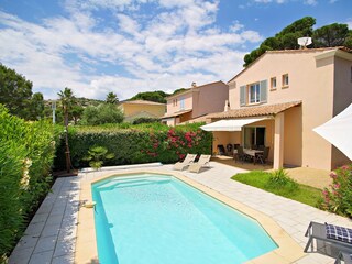 view from garden to house