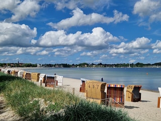 Strand von Eckernförde (Entfernung ca. 28km)