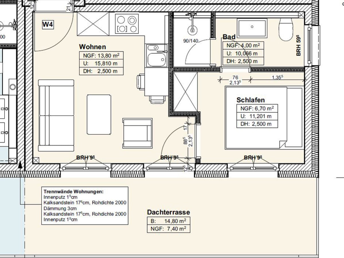 Grundriss der Ferienwohnung