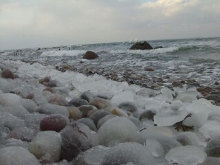 Glowe Steilufer im Winter