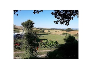 Blick über die nahe Umgebung der Maremma