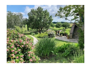 La Cantinaccia Garten mit Aufgang zu Verde