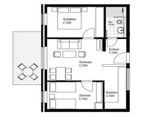 Ferienwohnung Langeoog Grundriss 21