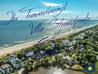 Lage der Villa Strandperle zwischen Schloonsee und Ostseestrand