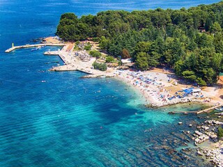 Strandabschnitt bei Porec