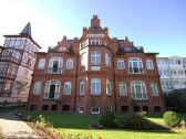 Die Villa Glückspilz am Strand von Binz.