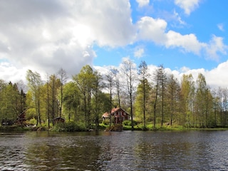 Ferienhaus Katthult direkt am See Vrigstadsan