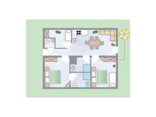 Ferienwohnung Typ D in der Sonnberg Ferienanlage