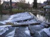 Wehranlage mit Fischtreppe