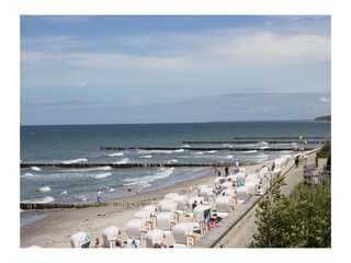der Blick in Richtung Warnemünde