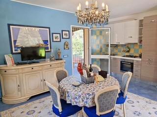 Living room with kitchen