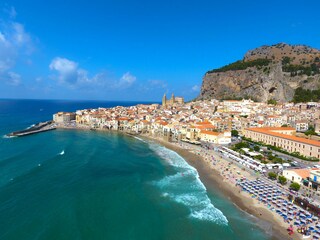 The picturesque Cefalù only 4 km away