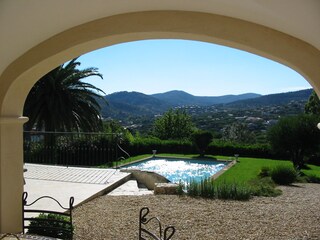 View from the covered terrace