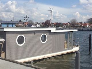 freier Blick auf die Schlei von der Bugterrasse