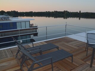 von der Dachterrasse
