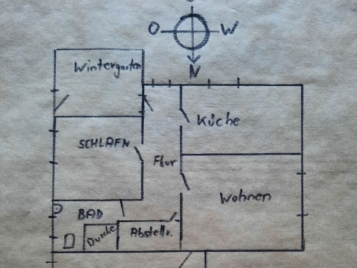 Grundriss der Ferienwohnung Ahrens