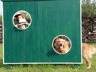 Torwand im Spielgarten