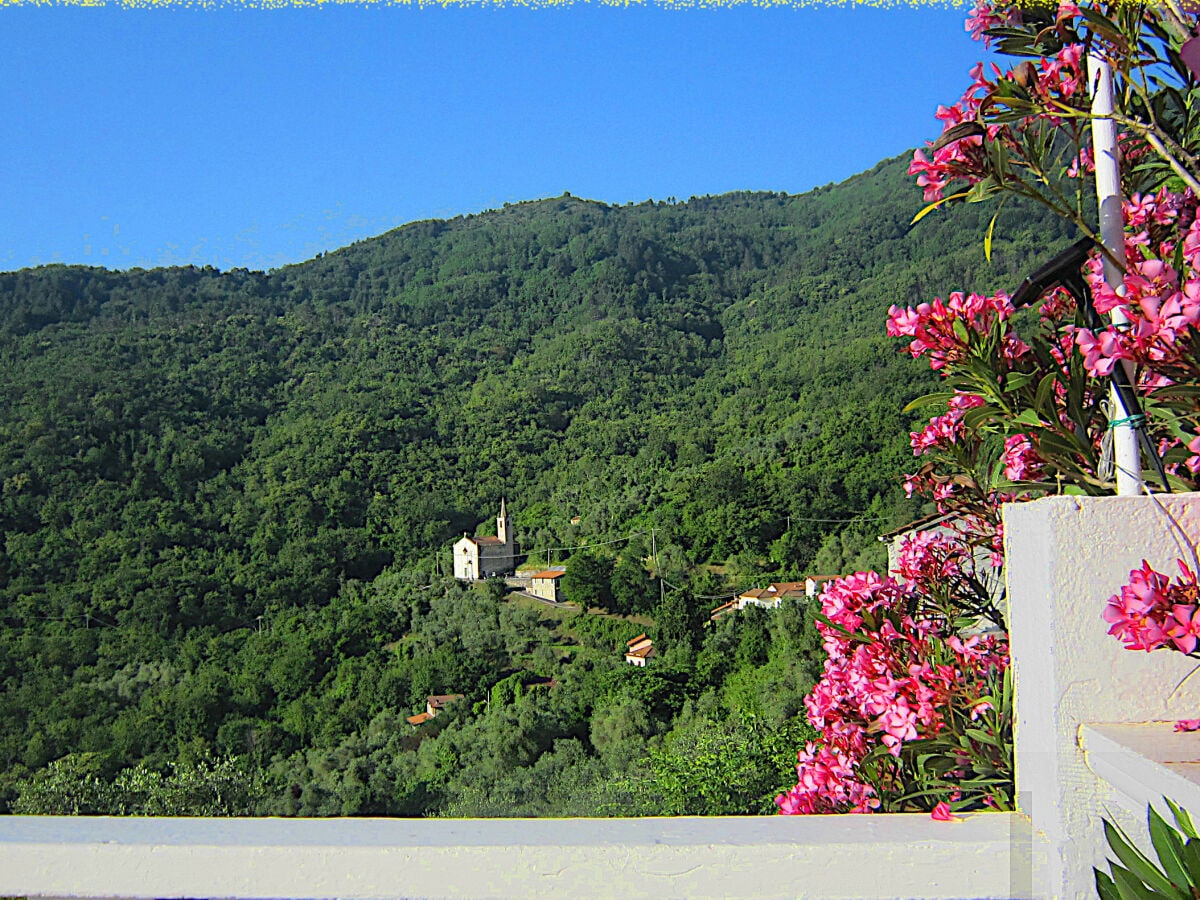 Blick auf die Kirche von der Südterrasse