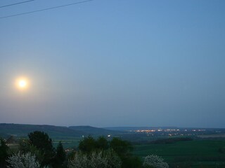 Blick aus dem Garten, bonne nuit!