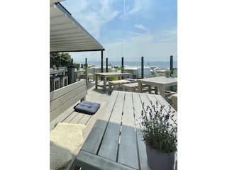Café & Bistro Südstrand, Sonnenterrasse mit Ostseeblick