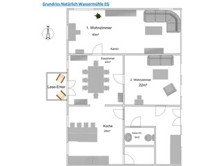 Vakantiehuis Kappeln (Stadt) Grondplan 53