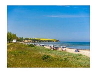 Ostseebad Boltenhagen - Blick auf den Strand und die Steilküste von Redewisch