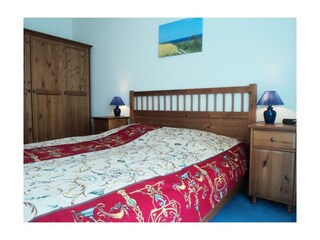 Dwarslöper Whg. Dwa19 - Blick in das Schlafzimmer