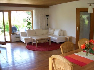 Wohnzimmer, gemütliche Sitzecke