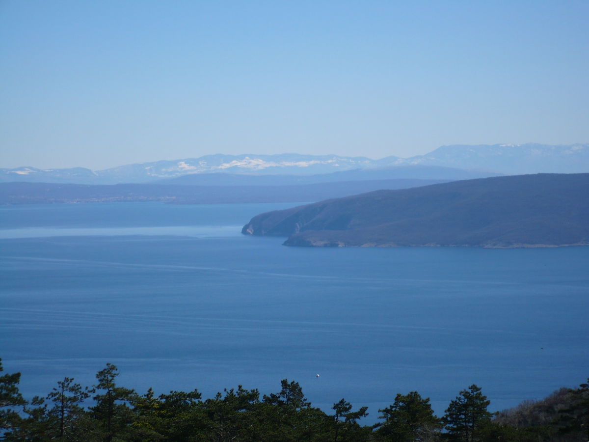 Blick auf die Inseln Cres und Krk