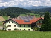 Unser Hof mit Blick auf den Rachel