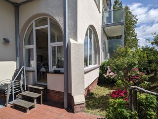 Austritt auf die Terrasse