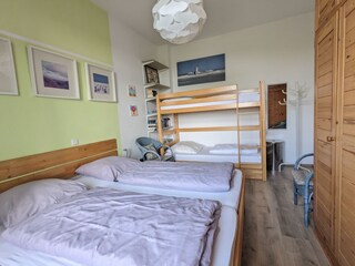 Schlafzimmer Blick Etagenbett