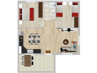 Casa per le vacanze Porec Pianta del piano 41