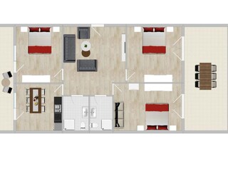 Casa per le vacanze Porec Pianta del piano 42