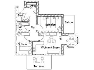 Ferienwohnung Binz Grundriss 14