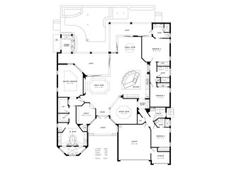 Floor plan Villa Sanibel Shell