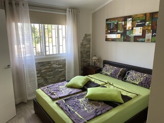 Schlafzimmer mit hochwertiger Matraze