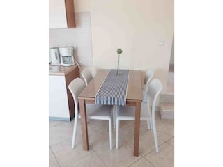 Kitchentable in the apartment of Villa Punta in Zadar