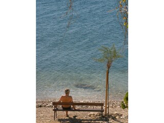 Direkt vor der Villa Punta