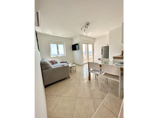 Living-dining area with tv